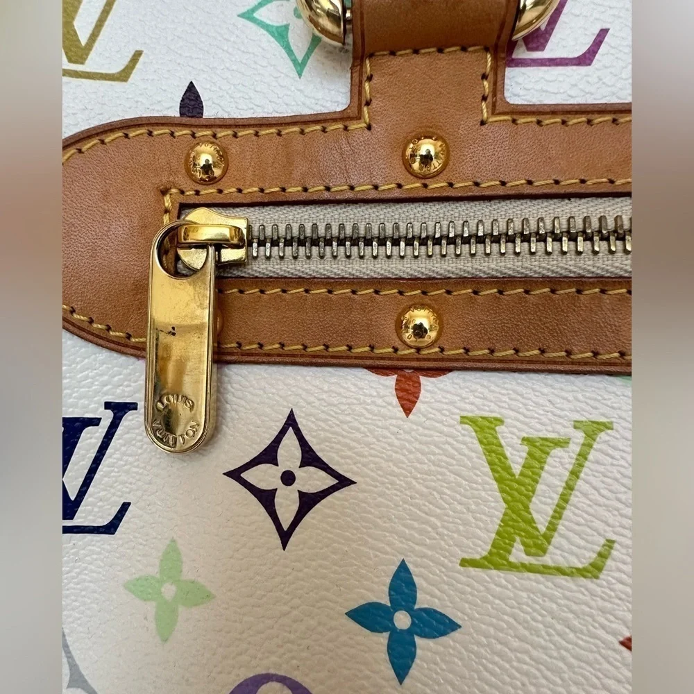 Vintage Louis Vuitton White Murakami Rita Bag - Limited Edition